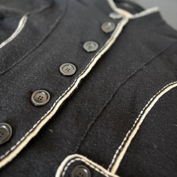 Vintage Talbots Retro Buttons Sm P Jacket
100% Merino Wool Military Coat Preppy - Picture 5 of 7